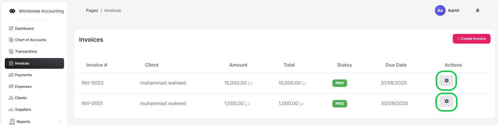 Invoices