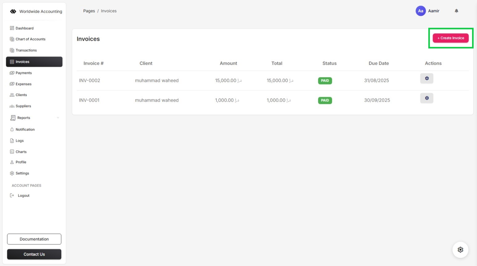 Invoices